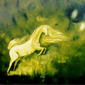 Ζωγραφική με τίτλο "Esvoaçante / Horse'…" από Joswilton Lima, Αυθεντικά έργα τέχνης, Άλλος