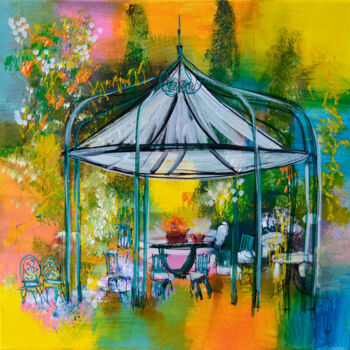 "Les cyprès" başlıklı Tablo Muriel Cayet tarafından, Orijinal sanat