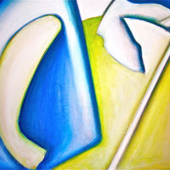 Schilderij getiteld "Ice Fishing Near Co…" door Wolfgang Schmidt, Origineel Kunstwerk, Acryl