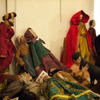 Peinture intitulée "Santons MDAC Cagnes…" par Dany Champeme, Œuvre d'art originale
