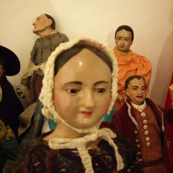 Schilderij getiteld "santons-decembre-20…" door Dany Champeme, Origineel Kunstwerk