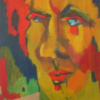 Peinture intitulée "le clair voyant" par Evelyne Hervé, Œuvre d'art originale, Huile