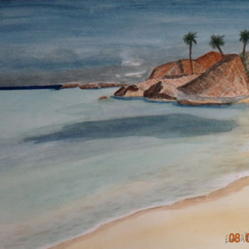 Peinture intitulée "PARADISE BEACH" par Eric Altmeyer, Œuvre d'art originale, Huile