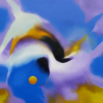 Peinture intitulée "Souffle" par Martial Bidard, Œuvre d'art originale, Huile