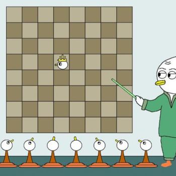 Drawing titled "Freedom in Chess" by Kai-Yu Sun, Original Artwork