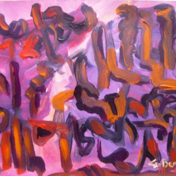 Peinture intitulée "2013 - " Gestation…" par Antoine Berbari, Œuvre d'art originale, Huile