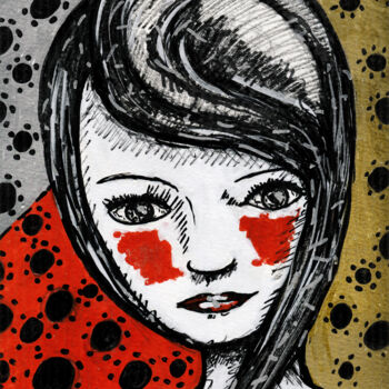 Dessin intitulée "Sans Titre" par Karine Garelli (Reds Robin), Œuvre d'art originale, Autre