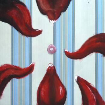 Peinture intitulée "Tétonne moi" par Edith Bos Boyer (EDITH DONC), Œuvre d'art originale, Acrylique