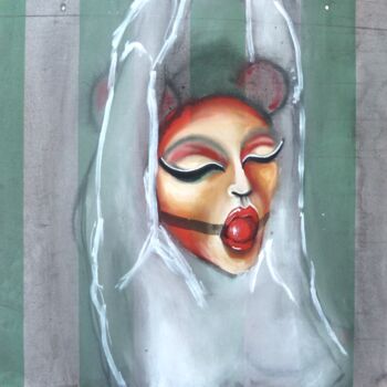 Pittura intitolato "Attrape souries" da Edith Bos Boyer (EDITH DONC), Opera d'arte originale, Acrilico