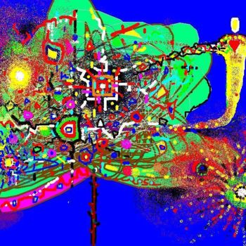 Digital Arts titled "IMPOLLINAZIONE" by Stefano Rosa, Original Artwork, Digital Painting