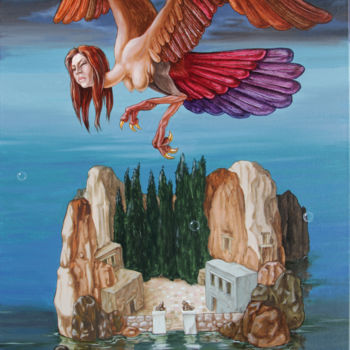 绘画 标题为“Harpy from the Isla…” 由Victor Molev, 原创艺术品, 其他