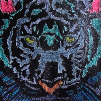 Drawing titled "GIOVANNI'S TIGER" by Kuky, Original Artwork, Other