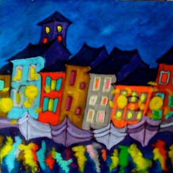 Painting titled "Cassis, le port de…" by Gwendoline Pieters, Original Artwork, Other