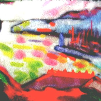 Peinture intitulée "Cassis, hommage à B…" par Gwendoline Pieters, Œuvre d'art originale