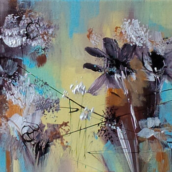 Peinture intitulée "La frise de 16h15" par Muriel Cayet, Œuvre d'art originale