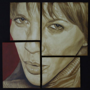 Pittura intitolato "federica" da Eb, Opera d'arte originale, Olio