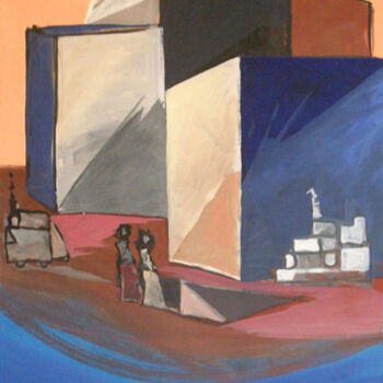 Malerei mit dem Titel "COAST" von Roman Lasa, Original-Kunstwerk