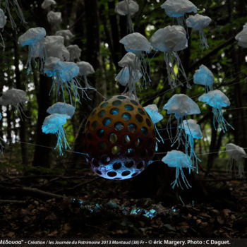 Installazione intitolato "Paper Art Instalati…" da Eric Margery, Opera d'arte originale