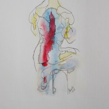 Dessin intitulée "akt-ivhajewski-gc-g…" par Grazyna Hajewski, Œuvre d'art originale