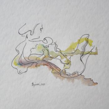 Drawing titled "accompaniment-hajew…" by Grazyna Hajewski, Original Artwork