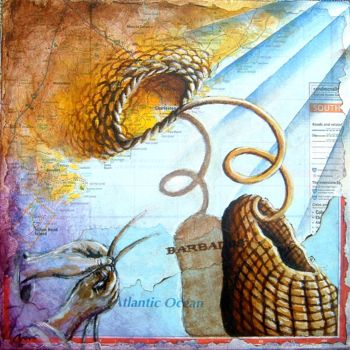 Malarstwo zatytułowany „WEAVING HANDS” autorstwa Marcelo Novo, Oryginalna praca, Inny