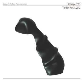 Scultura intitolato "Apocope n° 13 - "To…" da Eric Margery, Opera d'arte originale, Carta
