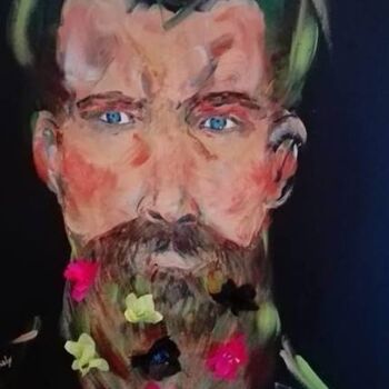 Schilderij getiteld "Charlemagne" door Ruby, Origineel Kunstwerk, Acryl