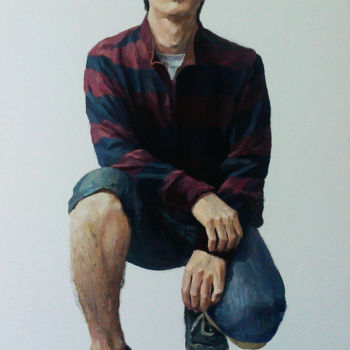 Painting titled "gouache painting pr…" by Tao Jia, Original Artwork
