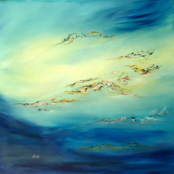 Painting titled "La où Vont les rêves" by Elisa Cook Benbassat Bassat, Original Artwork, Oil