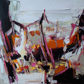 Peinture intitulée "Roch ar Marc'h" par Muriel Cayet, Œuvre d'art originale