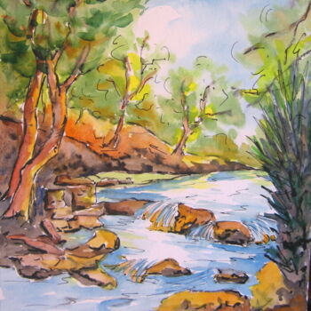 Peinture intitulée "Le-bernon.jpg" par Jacky Dumergue, Œuvre d'art originale
