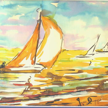 Peinture intitulée "Regate-1.jpg" par Jacky Dumergue, Œuvre d'art originale