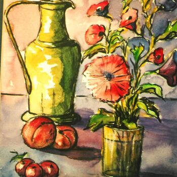 Peinture intitulée "croquis-aquarelle-l…" par Jacky Dumergue, Œuvre d'art originale