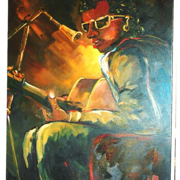 Peinture intitulée "Chante-le-blues.jpg" par Jacky Dumergue, Œuvre d'art originale