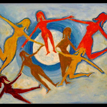 Painting titled "FRE FLY" by Anandswaroop Manchiraju, Original Artwork, Oil