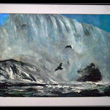 「U.S.LANDSCAPE-11」というタイトルの絵画 Anandswaroop Manchirajuによって, オリジナルのアートワーク, オイル