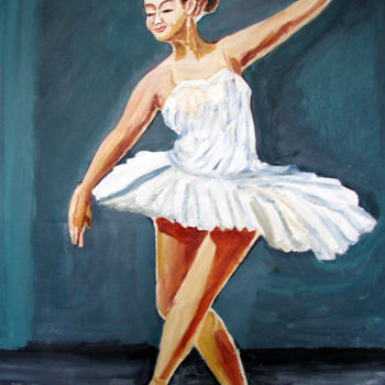 Peinture intitulée "U.S BALLET DANCE-11" par Anandswaroop Manchiraju, Œuvre d'art originale, Huile