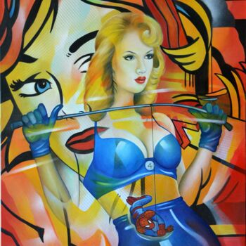Peinture intitulée "la fvemme invisible" par Jeannette Guichard-Bunel, Œuvre d'art originale, Huile
