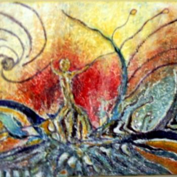 Peinture intitulée "la lumière" par Lebreton-Hays, Œuvre d'art originale, Huile
