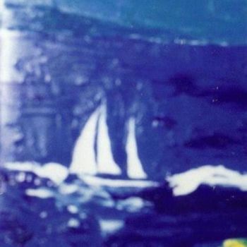 Peinture intitulée "l-ocean-1996.jpg" par Claudine Viégas, Œuvre d'art originale