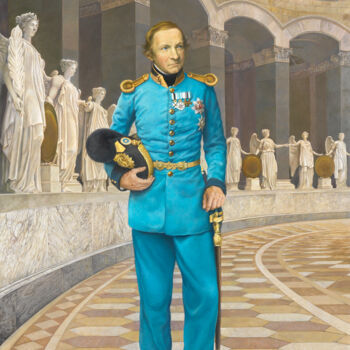 Peinture intitulée "Ludwig 1 er" par Alain Bazard, Œuvre d'art originale