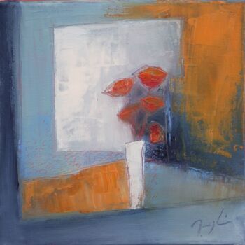 Painting titled "111-19." by Maryline Mercier, Original Artwork, Oil