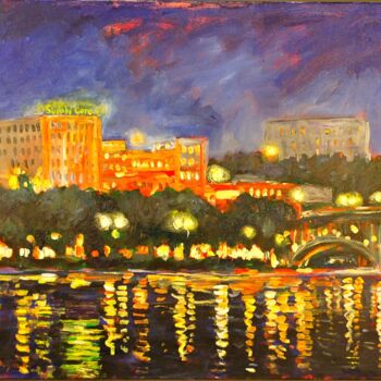 Painting titled "Rockford,  IL" by Ingrid Dohm, Original Artwork