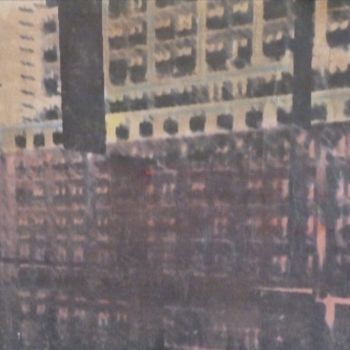 Ζωγραφική με τίτλο "CENTRAL BUILDING" από Marie Anne Baron, Αυθεντικά έργα τέχνης