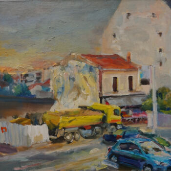 Painting titled "En face" by Manuel Leonardi, Original Artwork