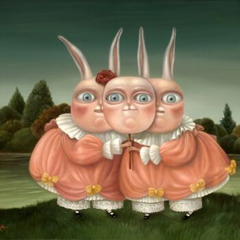 Pittura intitolato "Jokers" da Irena Aizen, Opera d'arte originale