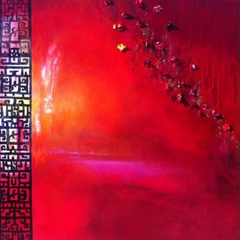 Painting titled "Les roses de Kelaa…" by Koki, Original Artwork, Oil