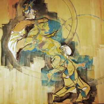 绘画 标题为“La balance(12-30)” 由Thierry Faure, 原创艺术品, 油