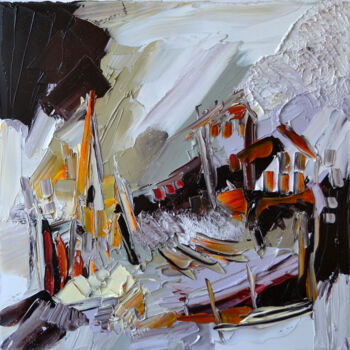 Peinture intitulée "An iliz" par Muriel Cayet, Œuvre d'art originale