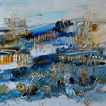 Peinture intitulée "Le chant des marins" par Muriel Cayet, Œuvre d'art originale